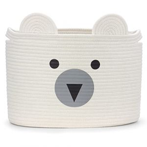 Goodheim Paniers De Rangement B&eacute;B&eacute;, Coton Panier Corbeille A Linge, Boite De Rangement Jouet Enfant, Joli Panier &agrave; Linge Pour Enfants Et B&eacute;B&eacute;S, Chambre, Coffre A Jouet Pour Chien Chat (Goodheim, neuf)