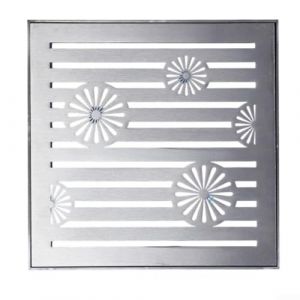 Eawfgtuw Grille de vidange en acier inoxydable pour ext&eacute;rieur, &eacute;vacuation de l'eau de pluie, grille d'&eacute;vacuation de jardin, &eacute;vacuation de sol robuste pour all&eacute;e, jardin, espace public (300 x 300 x 20 (bestredworld, neuf)