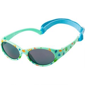 Kiddus Lunettes de Soleil pour Garçons et Filles. Entre 2 et 6 ans. Gomme Super Flexible avec Bande Élastique Réglable. 100% Protection Solaire UV400. Turquoise (09 Poissons) (Kiddus, neuf)