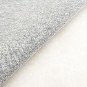 Tissu Molleton Sweat uni Gris chin&eacute; x50cm (Craftine, neuf)