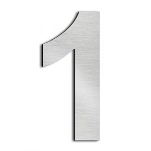 nanlyiau 3in Numero maison Numéros de maison numero maisonchiffres de boite aux lettres numero maison design en acier inoxydable 304 massif Hauteur 3in/75mm(3in number 1) (nanly, neuf)