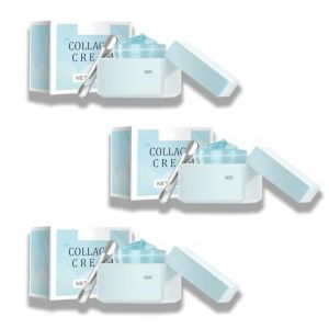 Cr&egrave;me repulpante de lifting &eacute;lectrique - Cr&egrave;me avanc&eacute;e anti-&acirc;ge et amor&ccedil;age pour le visage, base de maquillage profond&eacute;ment hydratante pour le flou des rides et le lissage de la peau (3) (Fuhandianzi, neuf)