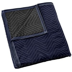 Sure-Max Couverture de déménagement et d'emballage - Pro Economy - 203,2 x 182,9 cm (Poids de 15,9 kg/dz) - Tapis de Meubles d'expédition matelassé Professionnel Bleu Marine et Noir (Fast Media Ships From USA, neuf)