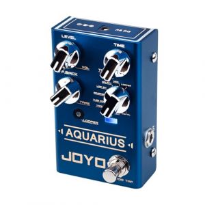 JOYO Pédale d'effet de retard numérique avec boucle (5 minutes) R Series 8 Effets de retard numériques pour guitare électrique (Aquarius R-07) (JoyoTechnology, neuf)