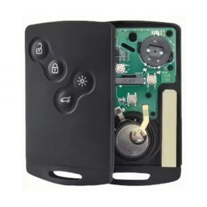 INOKEY Cl&eacute; Carte Compatible pour Renault Clio 4 (2012-2020) et Captur (2013-2020) - Aftermarket Vierge Compl&egrave;te &agrave; Programmer - 4 Boutons - Circuit Pile et Lame Inclus (INOKEY, neuf)