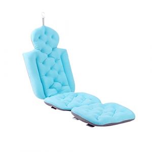 Qianly Oreiller de bain portable tapis complet du corps coussin de baignoire oreiller de baignoire oreiller repose-t&ecirc;te pour salle de bain, Bleu (Conbooes, neuf)