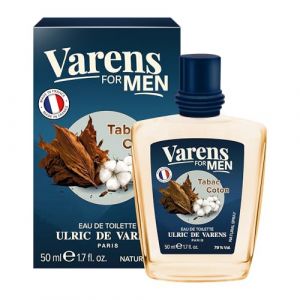 ULRIC DE VARENS - Eau de Toilette Varens For Men - Tabac Coton - Tabac Ambré - Parfum Homme - Vaporisateur - Made in France - 50 ml (Parfums Ulric de Varens, neuf)