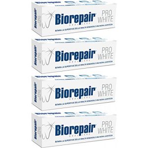 Biorepair Pro White Lot de 4 dentifrices blanchissants avec microRepair 75 ml (Nikilko2017, neuf)