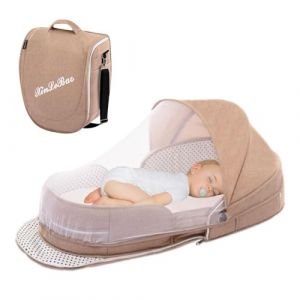 G&eacute;n&eacute;rique Lit De Voyage Pliable pour B&eacute;b&eacute; &ndash; Couffin Portable, Berceau De Voyage, Lit De Chevet | Couffin Pliable L&eacute;ger Et Durable pour Aventures en Plein Air, Voyages en Camping, Vacances, Chamb (IronwoodIndustries, neuf)