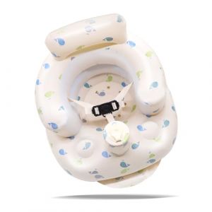 AirSwim Siège gonflable pour bébé de 3 mois et plus, harnais à 3 points, chaise d'été pour tout-petits (baleine) (Easyfuntime EU, neuf)