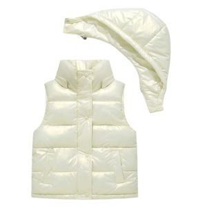 Happy Cherry Gilet Matelassé sans Manche Enfant Gilet en Duvet Léger Fille Garçon Doudoune sans Manches Chaude 150 (Gshishop, neuf)