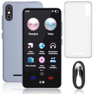 SCZND Traducteur Vocal Instantan&eacute; Sans Wifi, 138 langues Traducteur Vocal Instantan&eacute;, Traducteur de Langue avec Traduction de Photos/Fran&ccedil;ais Hors Ligne, AI Translator avec Batterie 2000 mAh (SHUN-eu, neuf)