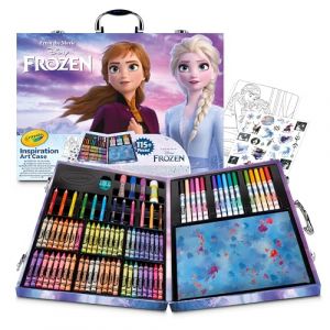 CRAYOLA - Coffret de Coloriage La Reine des Neiges - Assortiment de 115 Pièces Diverses - Malette de Dessin Enfant, Kit Complet avec Crayons de Couleur et Feutres, Disney Frozen, à Partir de 5 Ans (Juguetilandia, neuf)