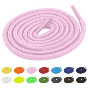 TBOC Lacets Ruban Ronds [Rose] Lacet Rond [120 cm] Chaussures Baskets Patin Sport | Compatible avec Converse Nike Air Force Adidas Stan Smith Puma Timberland Vans pour Enfant Adulte (THE BIG OUTLET COMPANY, neuf)
