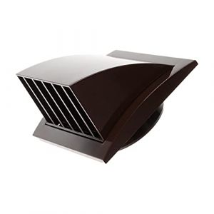 Vent Systems Grille d'aération pour sèche-linge - Marron - 10 cm - Couvercle d'aération - Valve anti-retour - Grille d'aération - Grille d'aération-Grille d'aération en plastique- Grille d'aération (true cloud shop, neuf)