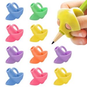 NJCXOLA 10 Pi&egrave;ces Guide Doigts Ecriture Enfant Aide Ecriture Enfant Guide Doigt Enfant Silicone Pencil Grips for Kids Ergonomique Aide Ecriture Pour Enfant Adulte Besoin (CELTIC MANUFACTURING, neuf)