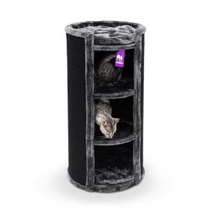 Petrebels Tonneau Griffoir Superdome 100 Noir, Ø 50 x 100 cm de Haut, qualité Premium et Extra Large (Ø 50 cm) pour Une stabilité Ultime (Petrebels, neuf)