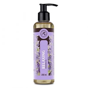 Huile de Massage Relaxante 200ml - 100% Pur & Naturel Huile de Jojoba - Amande - Lavande - Géranium - Massage Huiles pour Soulager le Stress - Bon Sommeil - Relax - Beauté - Bien-être - Peau (AROMATIKA trust the power of nature, neuf)