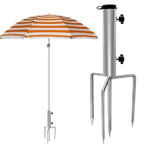 FMKLDENA Support de Parasol de Plage, Support de Parasol Amovible, Support de Parasol avec Ancrage au Sol, Piquet De Parasol pour Parc, Terrasse, Jardin, Pêche, Camping (FMKLDENA, neuf)