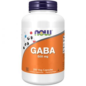 Now Foods, GABA (Acide Gamma-Aminobutyrique), Vitamine B6, Hautement Dosé, 500 mg, 200 Gélules végétales, Testé en Laboratoire, Sans Soja, Sans Gluten, Végétarien (NaturProdukte, neuf)