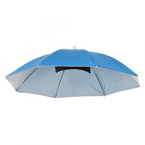 Wezalget Chapeau Parasol, Parapluie T&ecirc;te 69cm, Chapeau Amusant De Protection Solaire, Chapeaus Parapluie Pliable, pour Le Cyclisme, La P&ecirc;che, Le Jardinage, Le Camping, Et Les Activit&eacute;s (detwestip, neuf)
