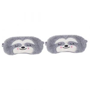 Healeved 2pièces Masque De Sommeil Cartoon Pour Cache-yeux Confortable Forme De Singe Pour Voyage La Maison Bureau (Sonieg, neuf)