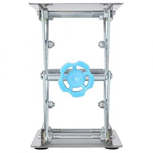 Support De Cric De Laboratoire, Outil D'exp&eacute;rimentation De Plate-forme De Levage De Laboratoire De Table De Support De Laboratoire R&eacute;glable Manuel En Acier Inoxydable, Mini Cric De Levage &agrave; Ciseaux, P (Vasting, neuf)