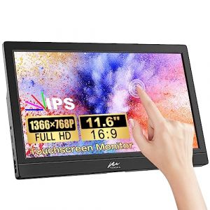 Kenowa Écran Tactile Portable 11,6 Pouces Moniteur Portable FHD 1366x768 IPS écran HDR Eye Care avec Type-c,HDMI pour PC/Ordinateur Portable/Raspberry pi/PS3/4 Xbox/Switch/Téléphone (Kenowa, neuf)