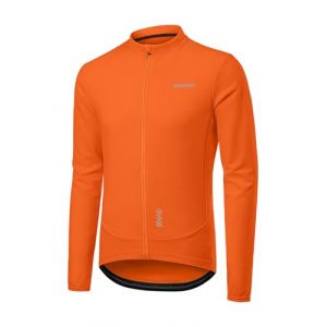 BERGRISAR Maillot de cyclisme à manches longues pour homme Printemps Automne Vélo de route Vélo VTT Maillot, Orange, XX-Large (BERGRISAR, neuf)
