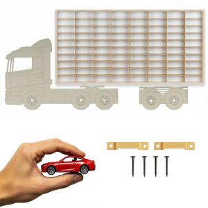 ArtTwist Vitrine pour Collection avec 80 Compartiments | Armoire Vitrine Murale 78,5cm x 40cm x 4cm pour Hot Wheels ou Matchbox | Etagere Figurine (LKW 015BL) (Arttwist, neuf)