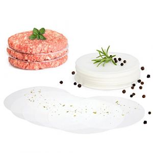 GOURMEO Lot de 1000 feuilles de papier antiadhésive pour presse à steak haché - ? 11 cm - idéal pour cuisiner des steak haché et faire des hamburgers (Königstein Direkt, neuf)