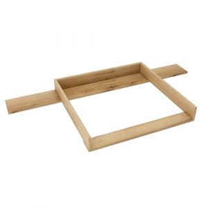 regalik Plan à Langer avec Plateau pour Hemnes d'IKEA, Extension pour Table à Langer pour Commode 50x160 cm, Amovible, Plan à Langer avec Façades Droites, Chêne (MMJMebel, neuf)