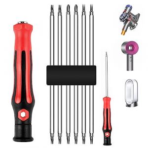 KiimSin 6 en 1 Jeu de Tournevis pour Dyson sèche-Cheveux pour Dyson V6 V7 V8 V10 V11 V15 DC24 DC40 DC41 DC50 aspirateur,Cruciforme,Parallèle,Torx Jeu de Tournevis Entretien Démontage Accessoires (KiimSin, neuf)