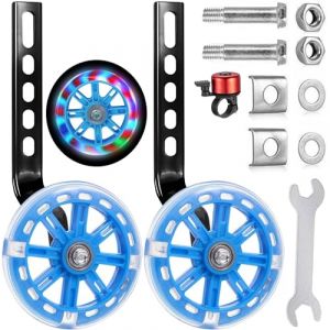 Roue Auxiliaire,Roulette Velo Enfant,Stabilisateur Velo Enfant,Roues Stabilisatrices V&eacute;lo,Roues Arri&egrave;res pour V&eacute;lo Enfant,Roues d'entra&icirc;nement R&eacute;glables pour V&eacute;los 12 14 16 18 20 Pouces (a ray of sunshine, neuf)