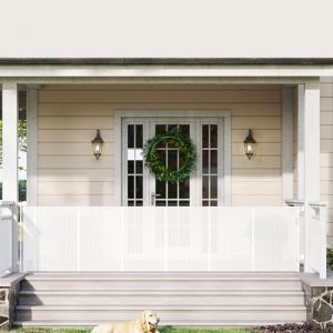 Barri&egrave;re de s&eacute;curit&eacute; pour escalier et porte, extensible de 0 &agrave; 700 cm, 115 cm de haut, barri&egrave;re de s&eacute;curit&eacute; pour b&eacute;b&eacute;s et animaux domestiques avec maille renforc&eacute;e, barri&egrave;re de s&eacute;curit&eacute; pour escaliers (Top-Newest, neuf)