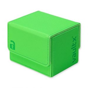 Vault X Bo&icirc;te Ouverture lat&eacute;rale modulaire Exo-Tec pour plus de 100 cartes JCC, couvercle magn&eacute;tique amovible, compatible avec les cartes Commander et Standard (Vert Fluo) (Vault X, neuf)