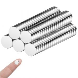 100 Pcs | 8x2mm Aimants Ronds Extrêmement Puissants, Petits Aimant Frigo Néodyme Puissants, Magnets Mini Aimants,pour Réfrigérateur, Images,Bricolage, Carte, Tableau Blanc, Calendrier (Yin Yu Shang Mao, neuf)