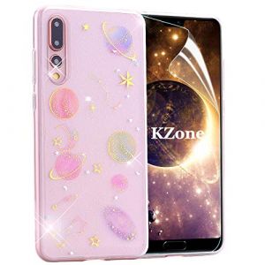 OKZone Coque Huawei P20 Pro, Mince Étui en Silicone Souple Brillante Bling Bling Glitter de Luxe,Flexible Plein-Corps TPU Résistant à la Goutte Bumper Housse Etui de Protection pour Huawei P20 Pro (OKZone EU Store, neuf)
