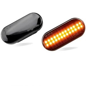 TitanAuto Lot de 2 feux clignotants latéraux dynamiques LED (clignotement séquentiel) - Compatible for VW Transporter T5, Polo, Golf 3/4, Passat B5, Sharan, Lupo, Bora, Multivan (CRESTONE Store, neuf)