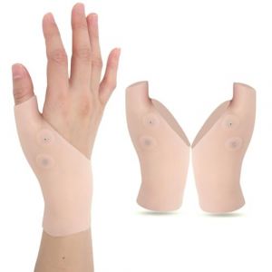 DeWin Support de Pouce, 2 Pièces Pouce Poignet Orthèse Silicone Attelle de poignet Silicone pouce poignet orthèse silicone, Pour L'arthrite de la Main Canal Carpien Ténosynovite Entorse Compression (Ganccon, neuf)