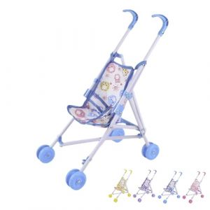 Poussette poupees Simple, Poussette Bebe Jouet Fille, Poussettes Réaliste pour Jeux De Rôle en fants, Accessoires poupées, À Partir De 2 Ans(C) (helasd, neuf)
