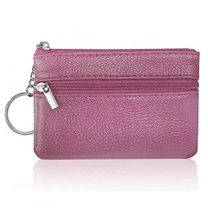 Aucuu Petit Porte-Monnaie Cuir Femme, Mini Porte Monnaie Cuir Mini Petit Portefeuille avec Porte-cl&eacute;s et 3*Compartiments, Mini Coin Purse Wallet pour Femme Homme Enfant Fille Garcon (Aucuu&reg;-EU, neuf)