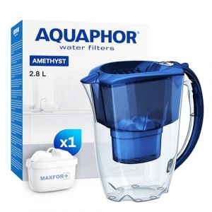 AQUAPHOR Carafe filtrante Amethyst avec 1 Filtre Maxfor+ 200L - 2,8 L - Bleu (AQUAPHOR France, neuf)