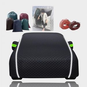 Bâche Voiture Anti-grêle Étanche pour Seat Leon Cupra Mk4/Cupra 2020–2025,Housse Voiture Anti Grêle Housse De Protection Extérieur Impermeable Tous Temps Coton épais (KPLHSM, neuf)