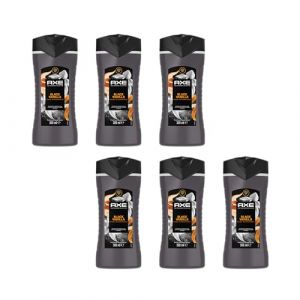 AXE Fine Fragrance Collection Gel douche Premium Black Vanilla 6 x 300 ml pour 12 heures de fra&icirc;cheur longue dur&eacute;e donne un parfum spectaculaire sous la douche (IwonaTEC, neuf)