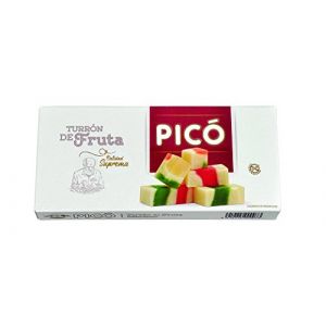 Picó - Turron de Fruta, Nougat mou aux Fruits - Qualité Supérieure - 300gr (Sans Gluten) - (Touron)Produit Espagnol / Nougat Espagnol (turronesydulces, neuf)
