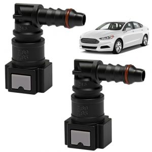 BosuLai 2Pcs 7,89mm Connecteur de Tuyau de Carburant de Voiture, Raccord Durite Essence, Raccord en T Connecteur Rapide à 90 Degré, Raccord Rapide Gasoil 7.89mm Connecteur ID6 (TuXingMeiLing, neuf)