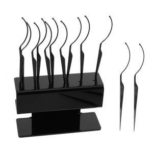 Gogogmee Support de Pr&eacute;sentation pour Faux Cils Noir avec B&acirc;tons Essai Organisateur Plastique pour Extensions de Cils Support Professionnel pour Salon et Maquillage (Xiaanmall, neuf)