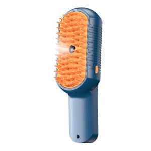 Pusque de chat &agrave; la vapeur pour l'excr&eacute;tion, brosse &agrave; vapeur pour chat,Pinceau de baise de chat d&eacute;licat &agrave; la vapeur | &Eacute;pilation et peigne de massage multifonctionnel dignant pour (spolert, neuf)