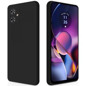 GiiYoon Coque pour Motorola Moto G54 5G Case en Silicone, Etui de Protection Antichoc Etui Housse Silicone Ultra-Mince avec Couche Intérieure en Fibre et Protection pour Caméra, Noir (Giiyoon, neuf)